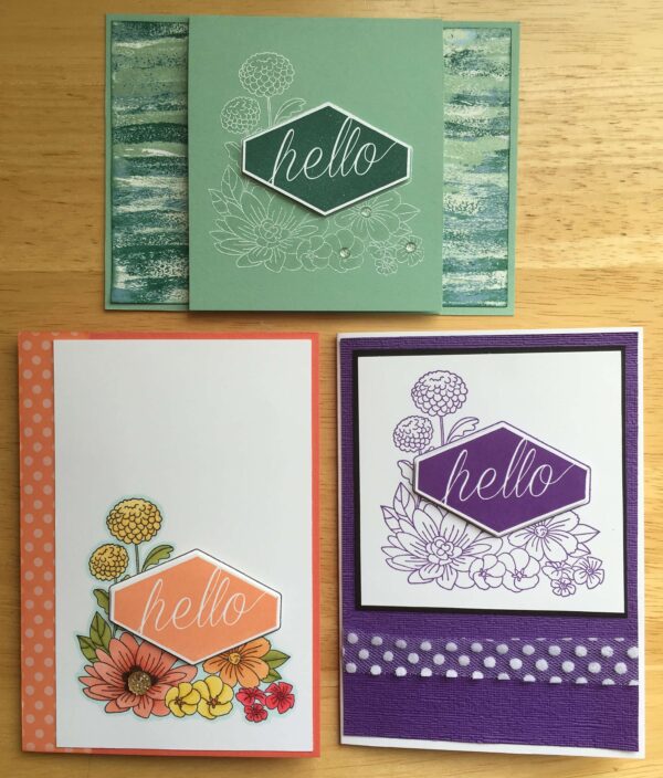 Accented Blooms cards